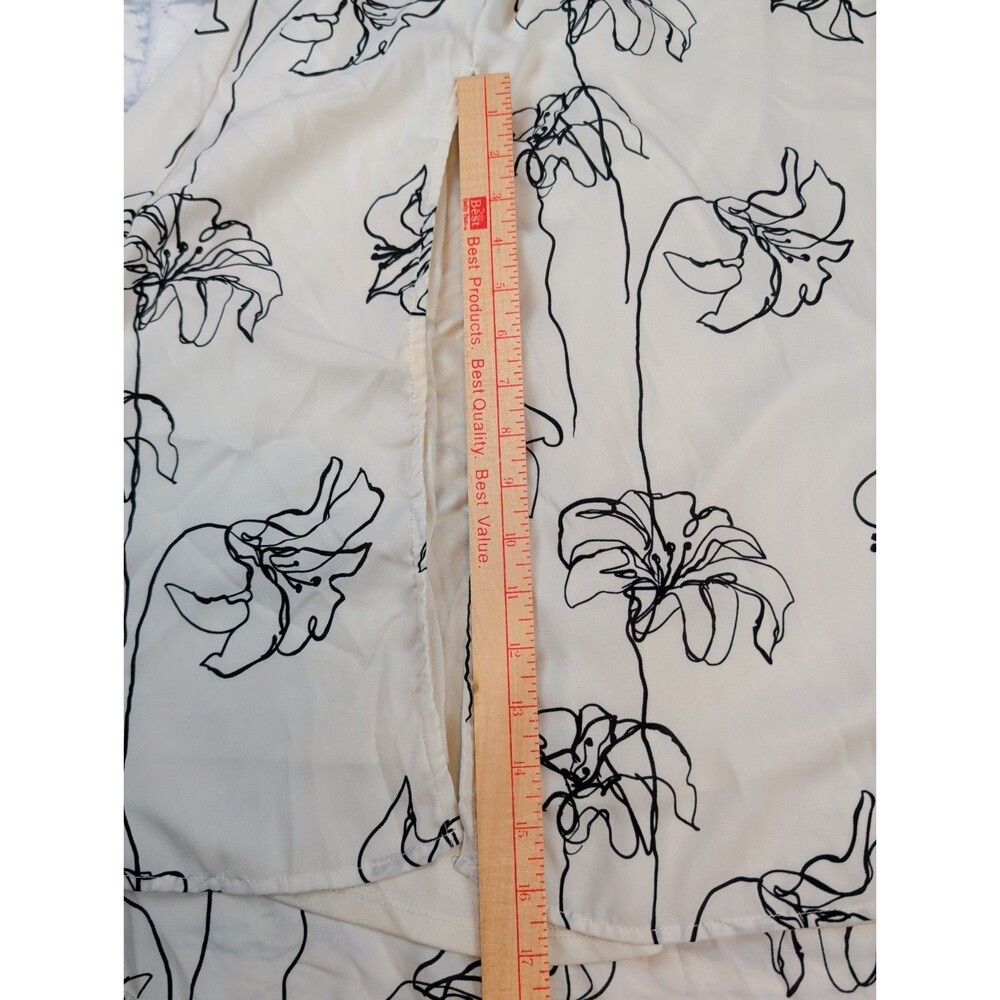 Nordstrom Halogen Tank Dress Modern Office Day to Night Floral Sz M Summmer - Picture 4 of 9